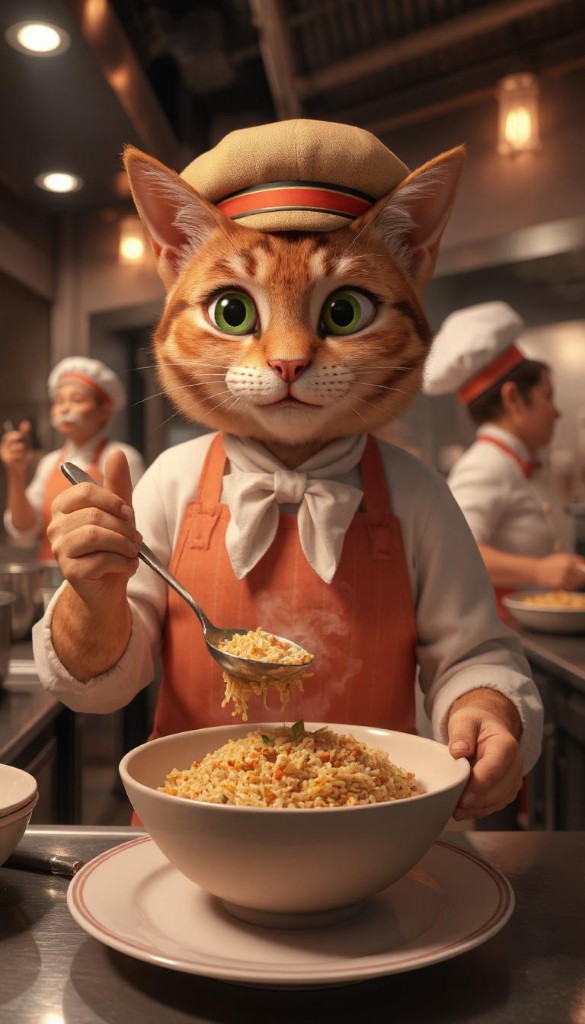 Cat Chef in Action
