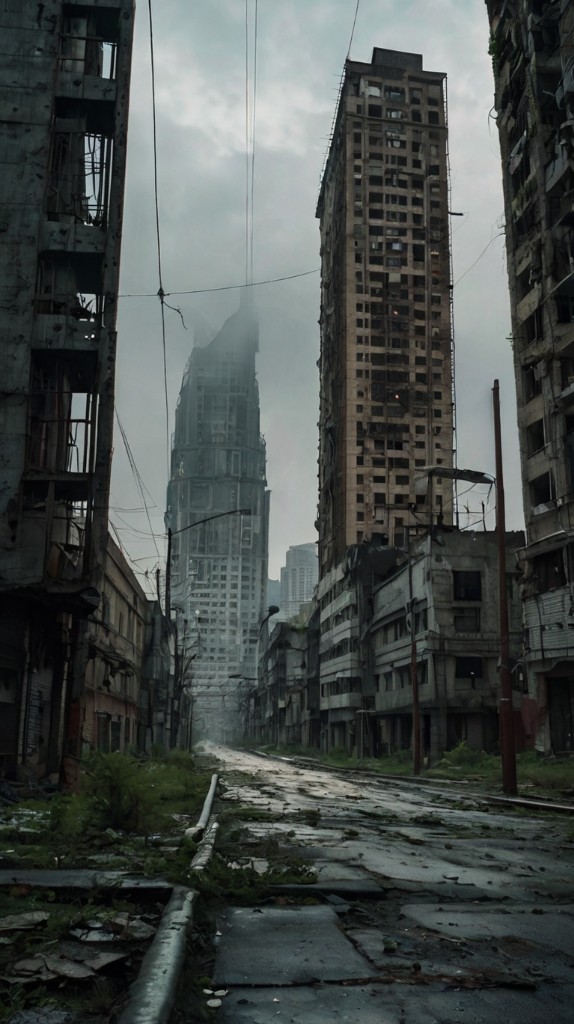 Abandoned urban landscape